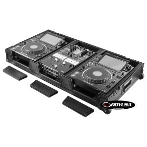 Industrial Board Case Fitting Most 10" DJ Mixers and Two Pioneer CDJ-3000
