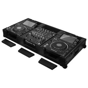 Industrial Board Case Fitting Most 12" DJ Mixers and Two Pioneer CDJ-3000