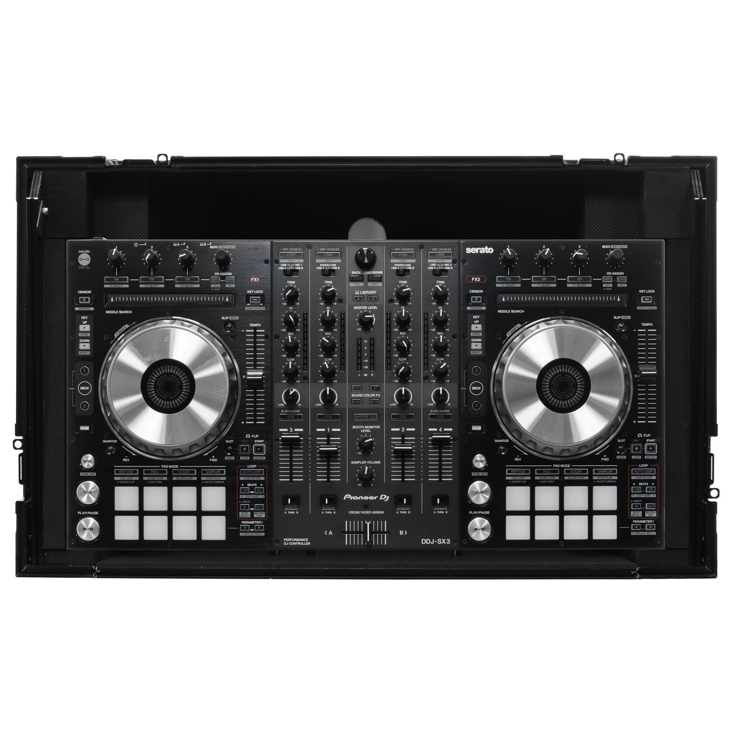 Custom Fit for Pioneer DDJ-SX3 Industrial Board Glide Style 2U Case - Image 5