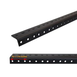 Pair of Pre-tapped Rack Rails 10U (17.5 inches)