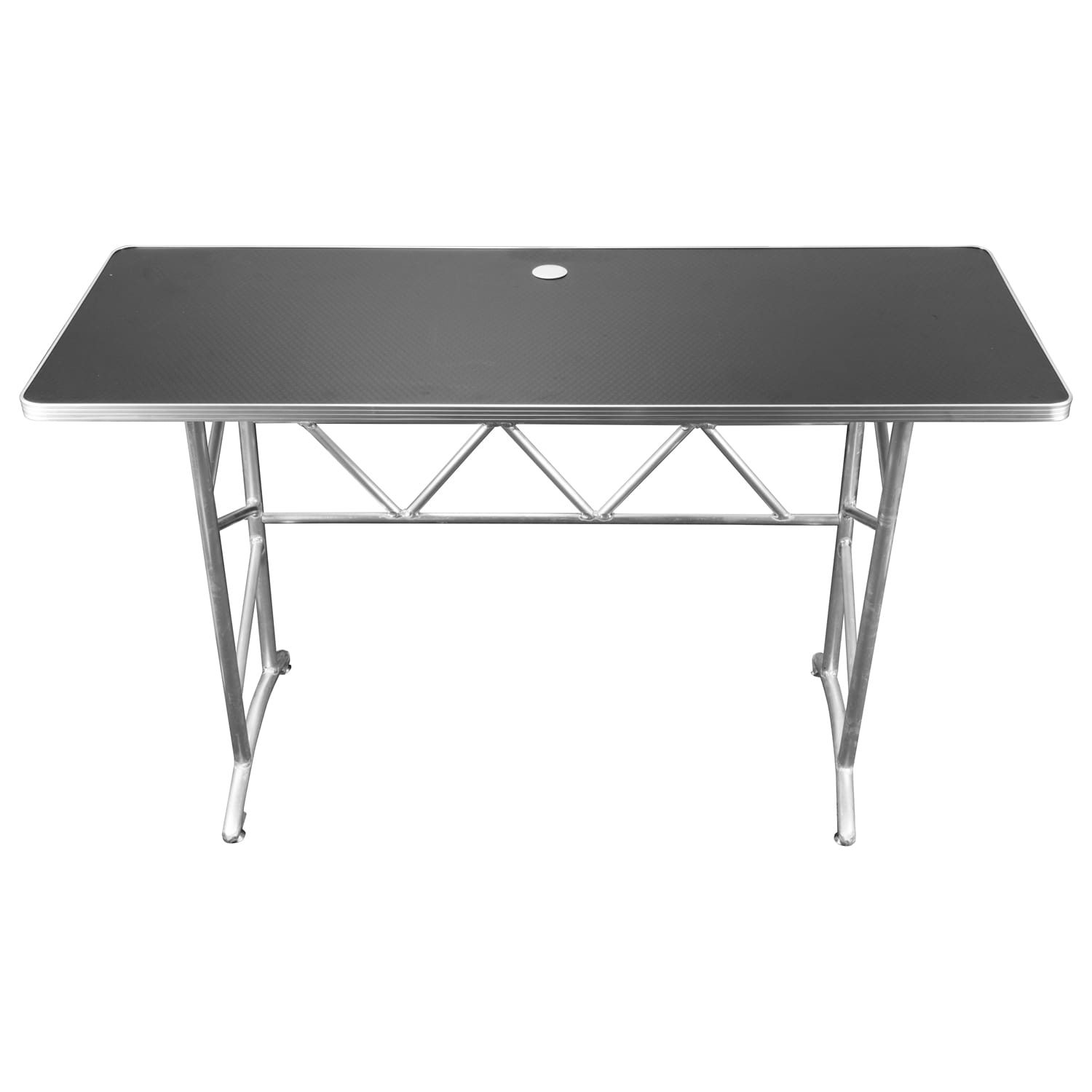 Odyssey 60" x 23.75" Hex Texture Pattern Tabletop DJ Truss Table - Image 4