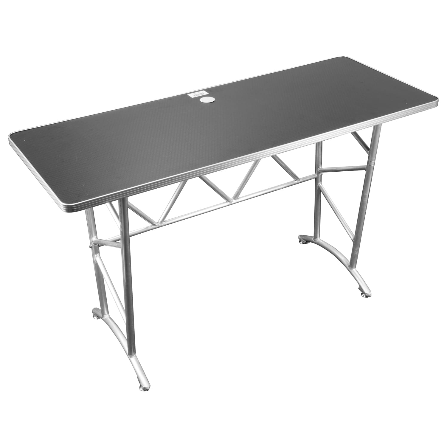 Odyssey 60" x 23.75" Hex Texture Pattern Tabletop DJ Truss Table - Image 3