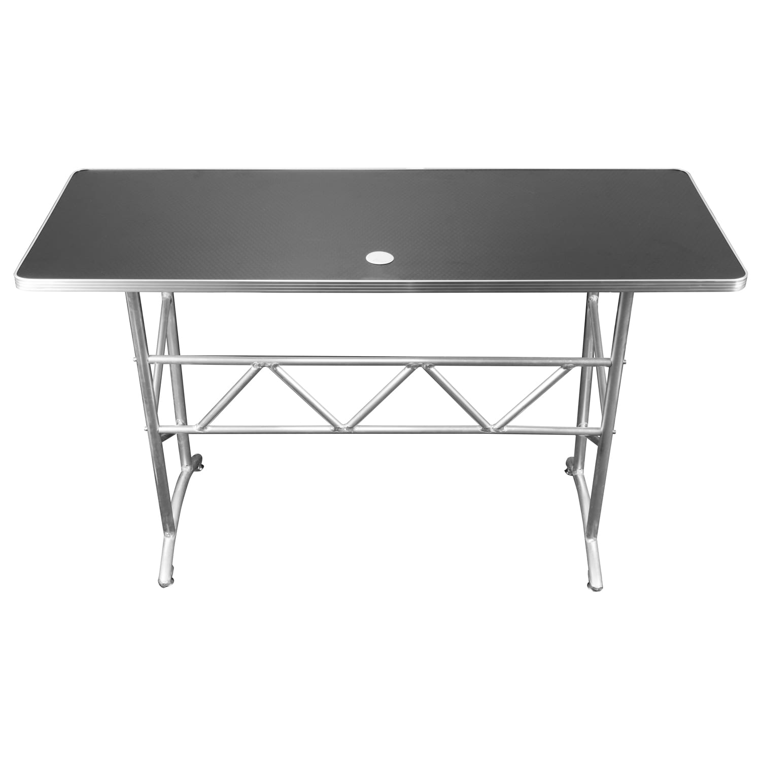 Odyssey 60" x 23.75" Hex Texture Pattern Tabletop DJ Truss Table - Image 2
