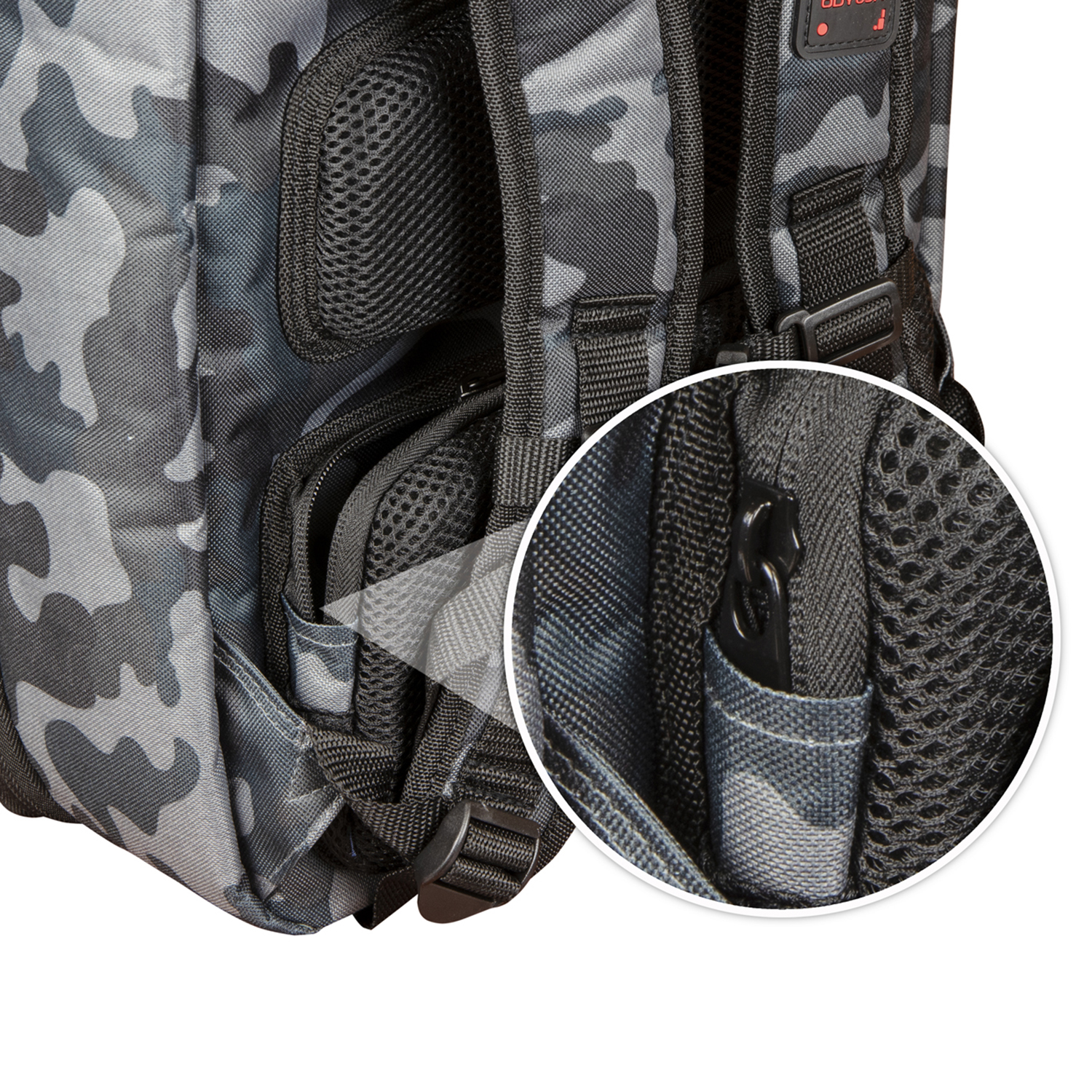 Gray Camouflage Digital Gear Backpack - Image 8