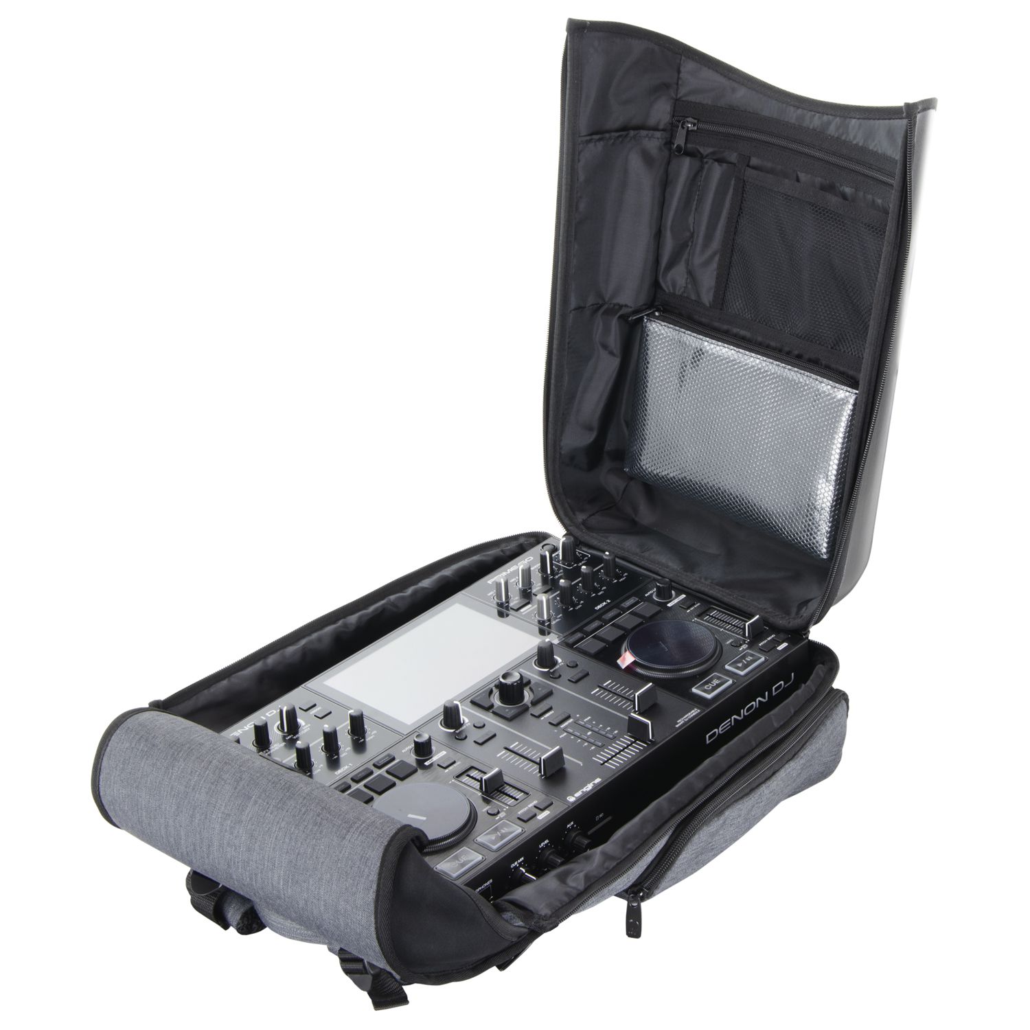 Charcoal Black Hard Shell DJ Backpack - Image 6