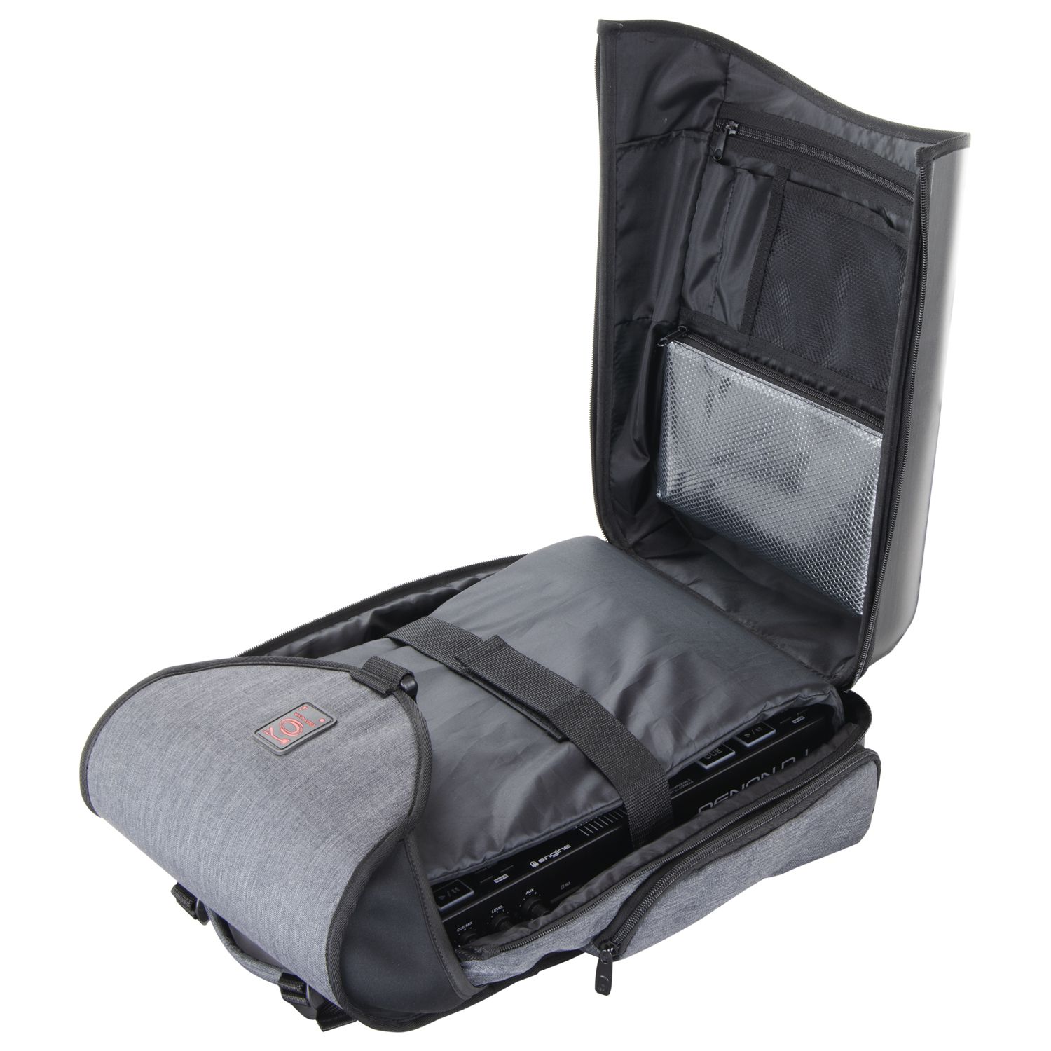 Charcoal Black Hard Shell DJ Backpack - Image 8