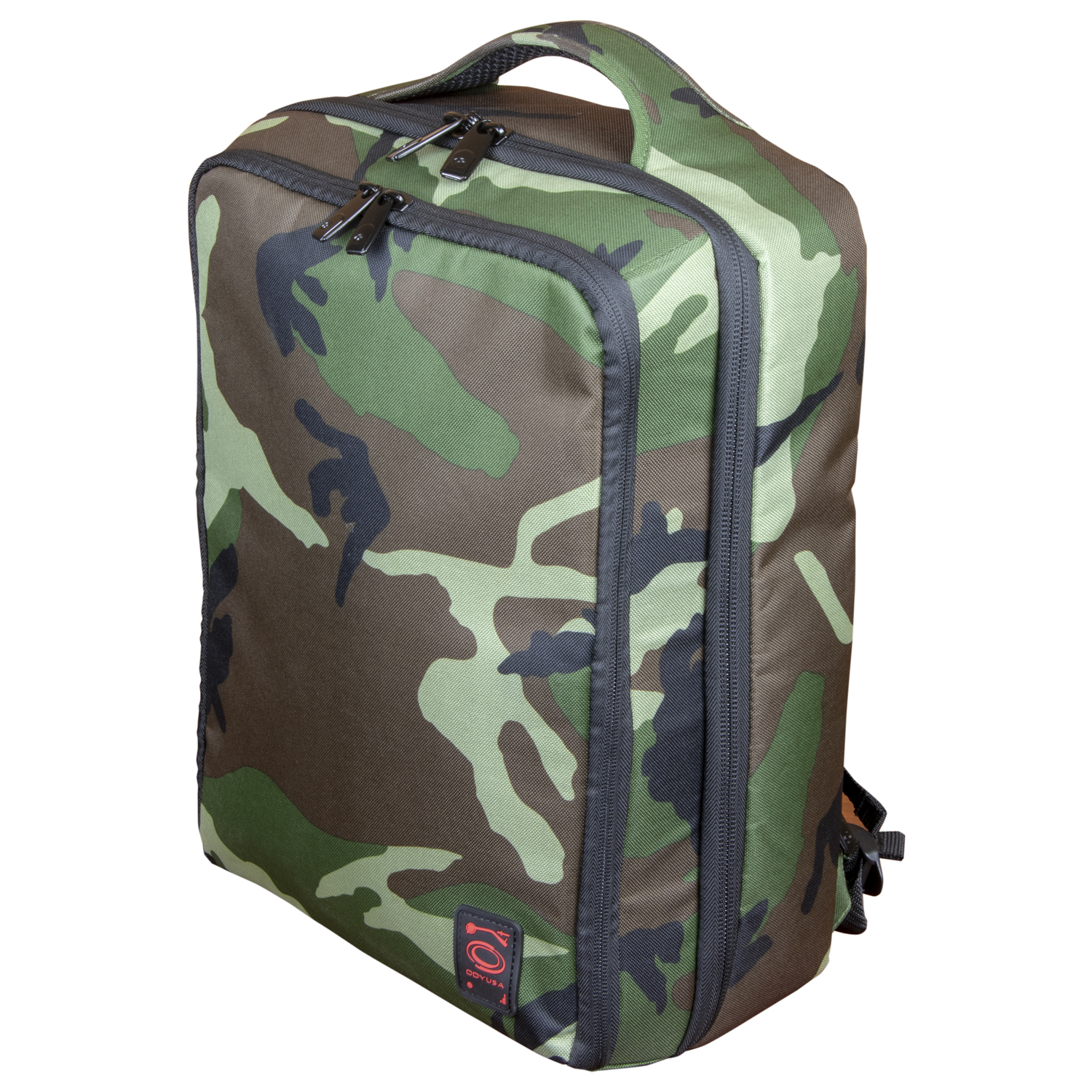 Green Camouflage Compact Premium DJ Backpack - Image 2