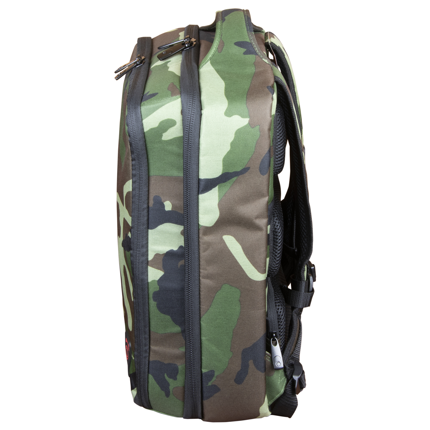Green Camouflage Compact Premium DJ Backpack - Image 6