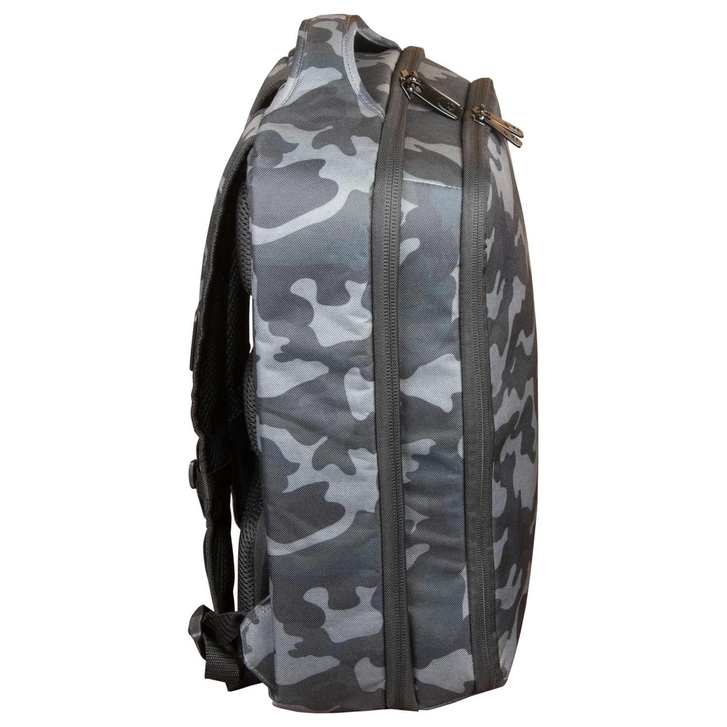 Gray Camouflage Compact Premium DJ Backpack - Image 4