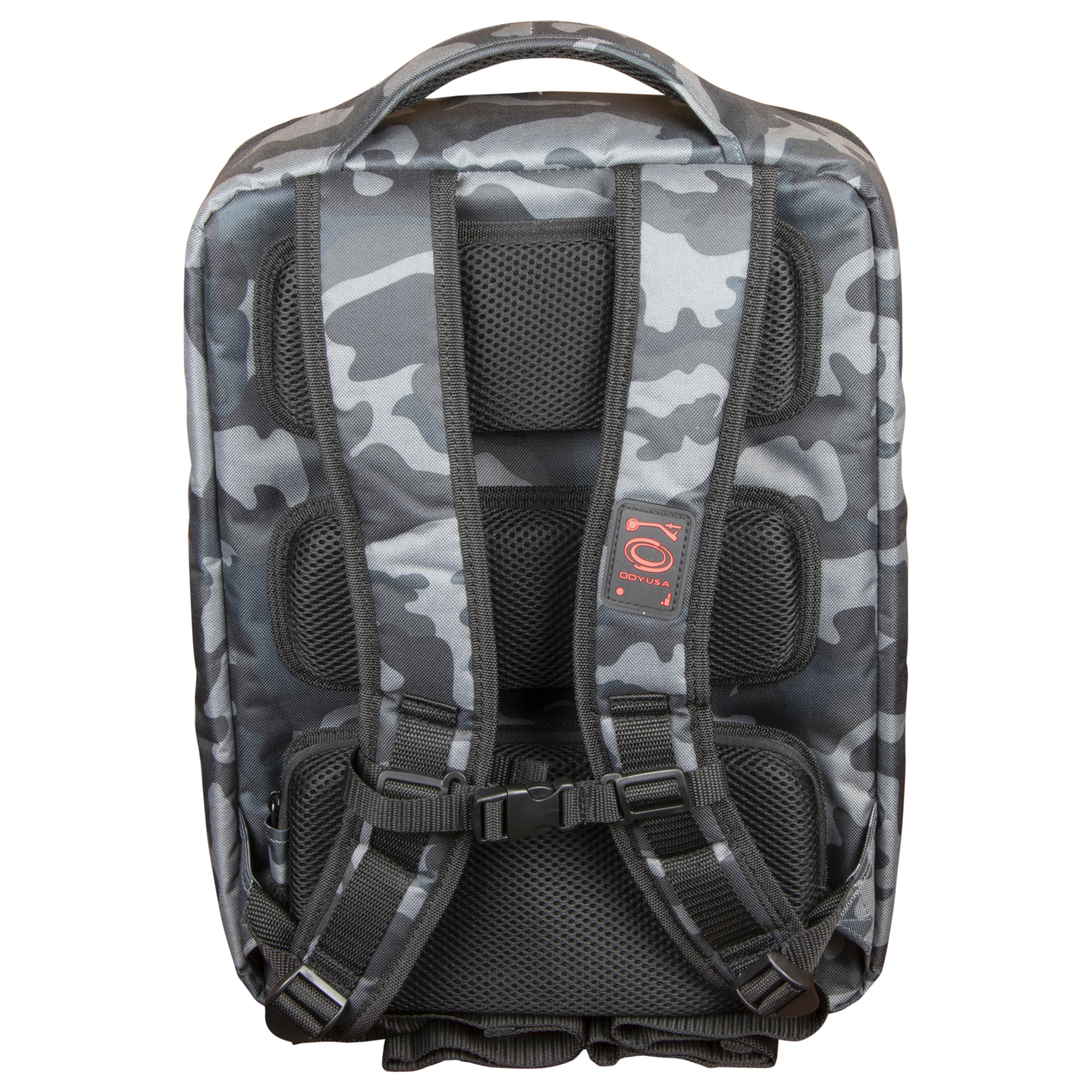 Gray Camouflage Compact Premium DJ Backpack - Image 5