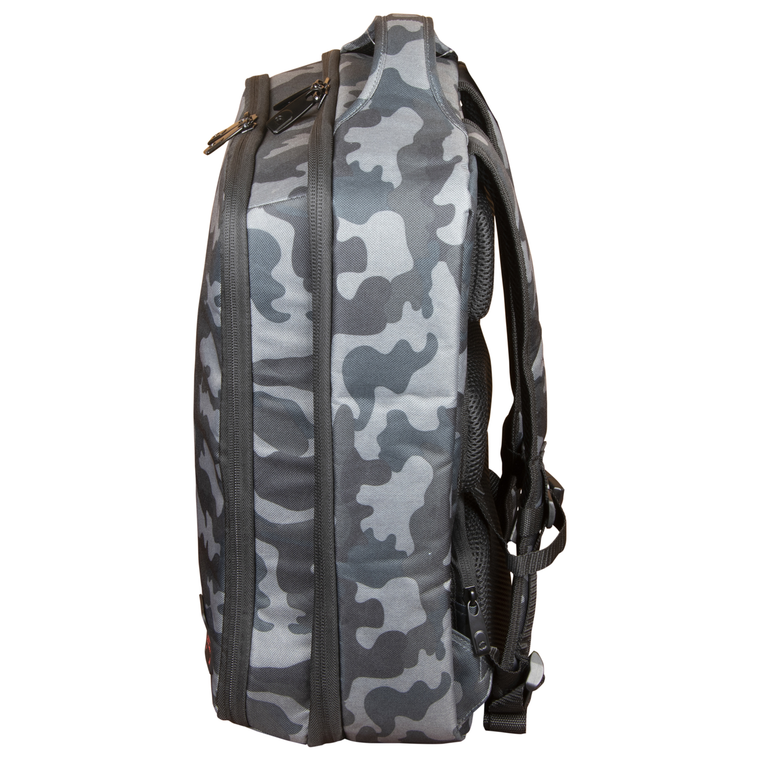 Gray Camouflage Compact Premium DJ Backpack - Image 6