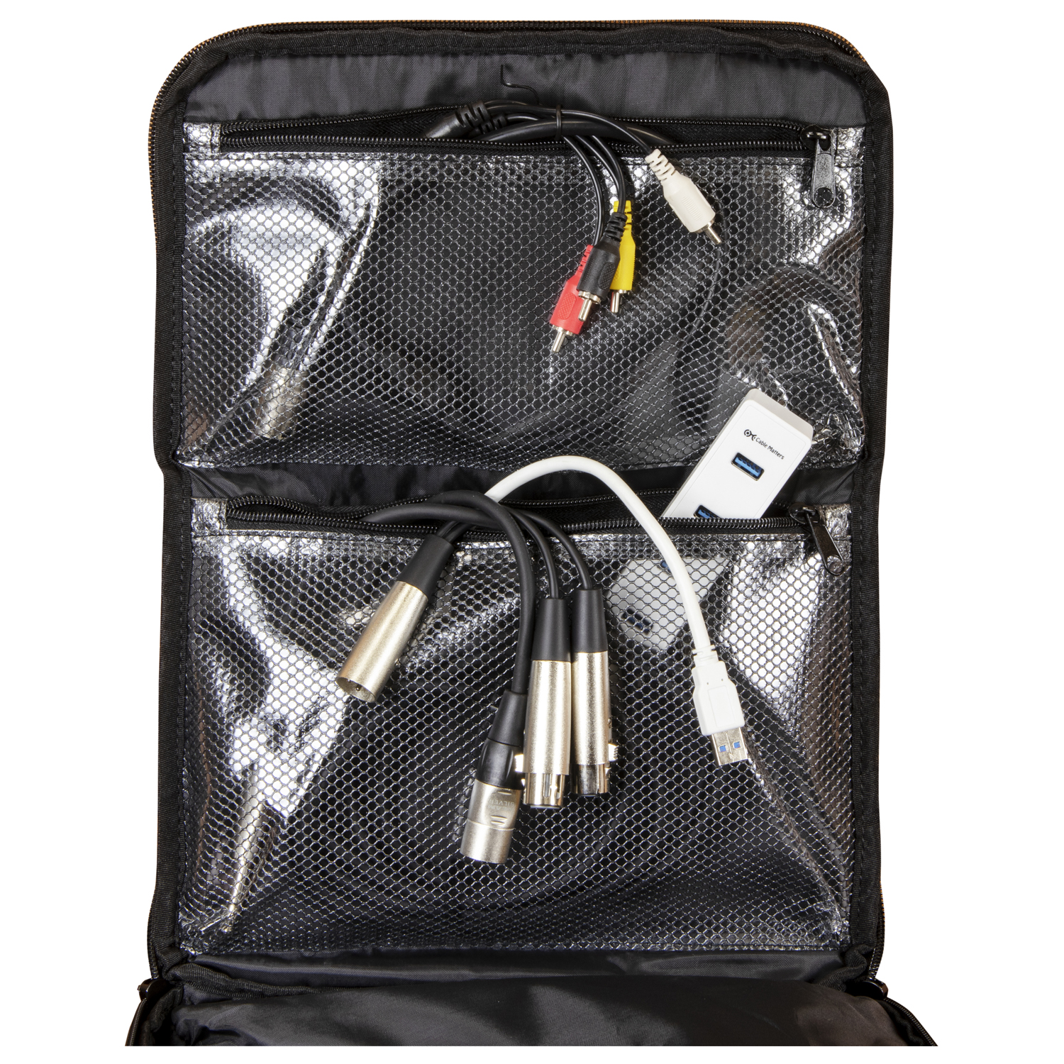 Gray Camouflage Compact Premium DJ Backpack - Image 15