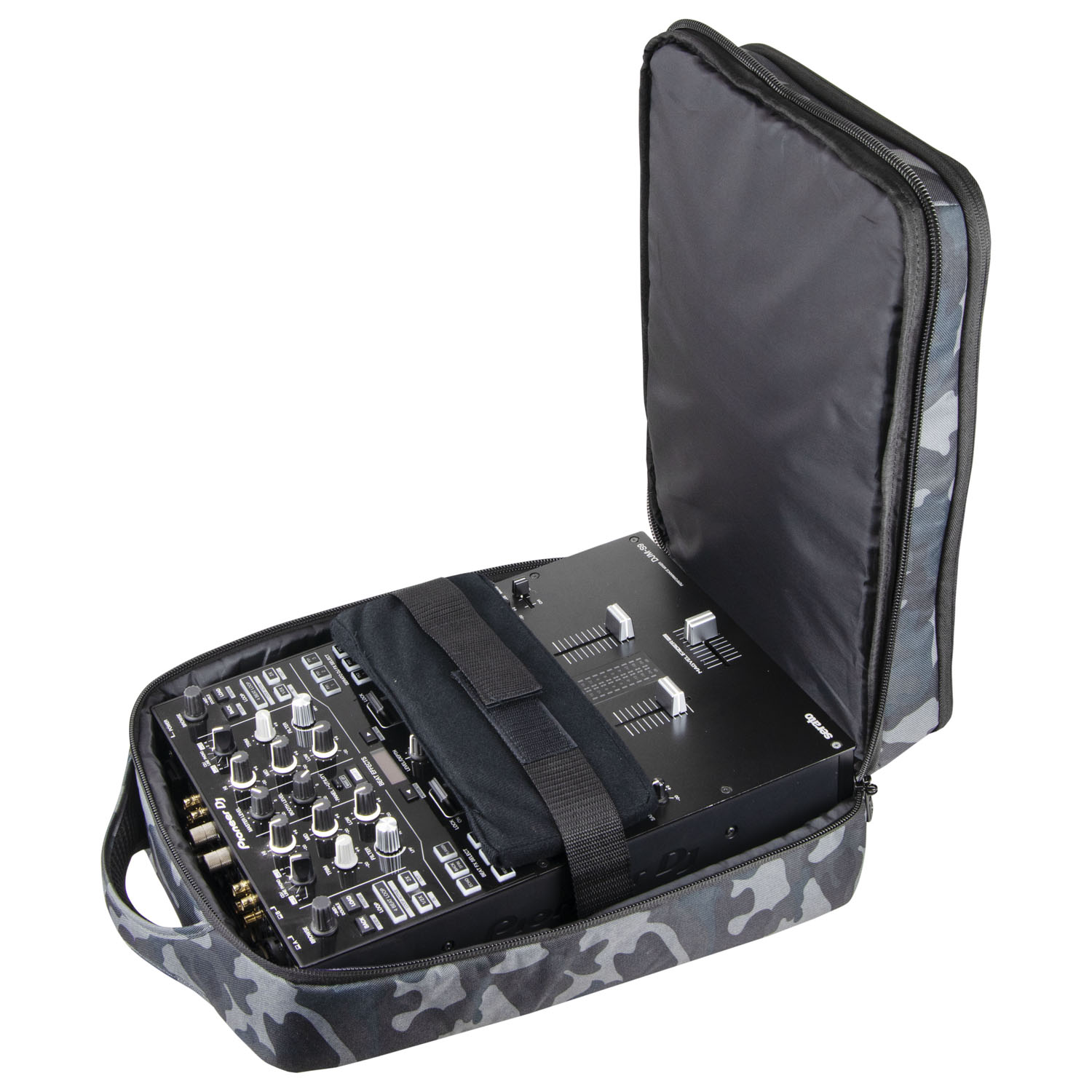 Gray Camouflage Compact Premium DJ Backpack - Image 16