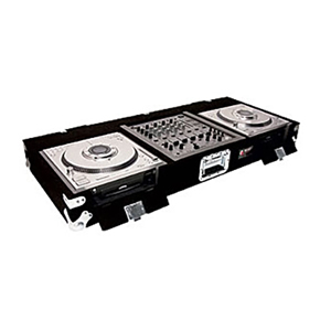 Pioneer DJM-500 and two Technics SL-DZ1200 Carpeted Case