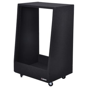 14U Carpeted Pro Studio Rack with Wheels