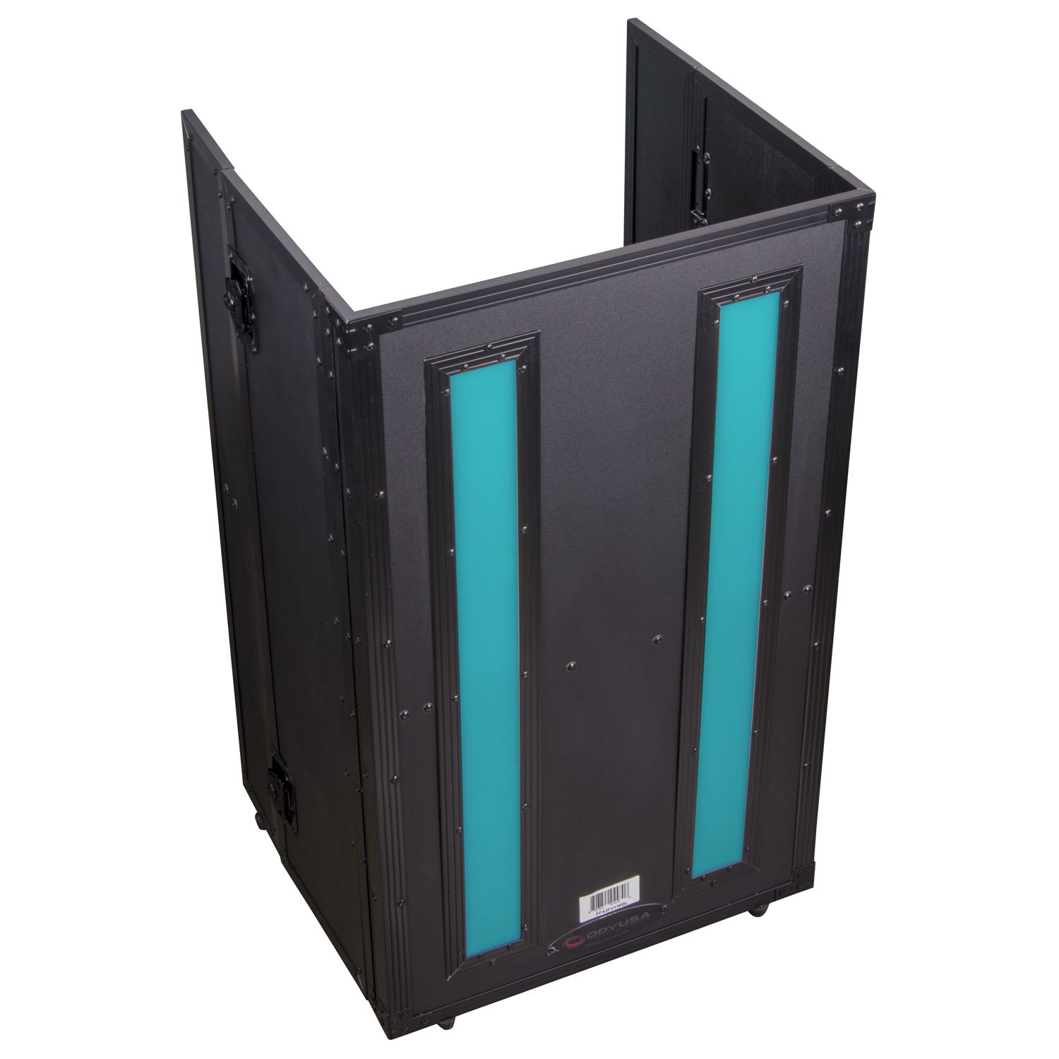 21" Wide x 36" Tall DJ Fold-out Stand with LED Panel - Image 3