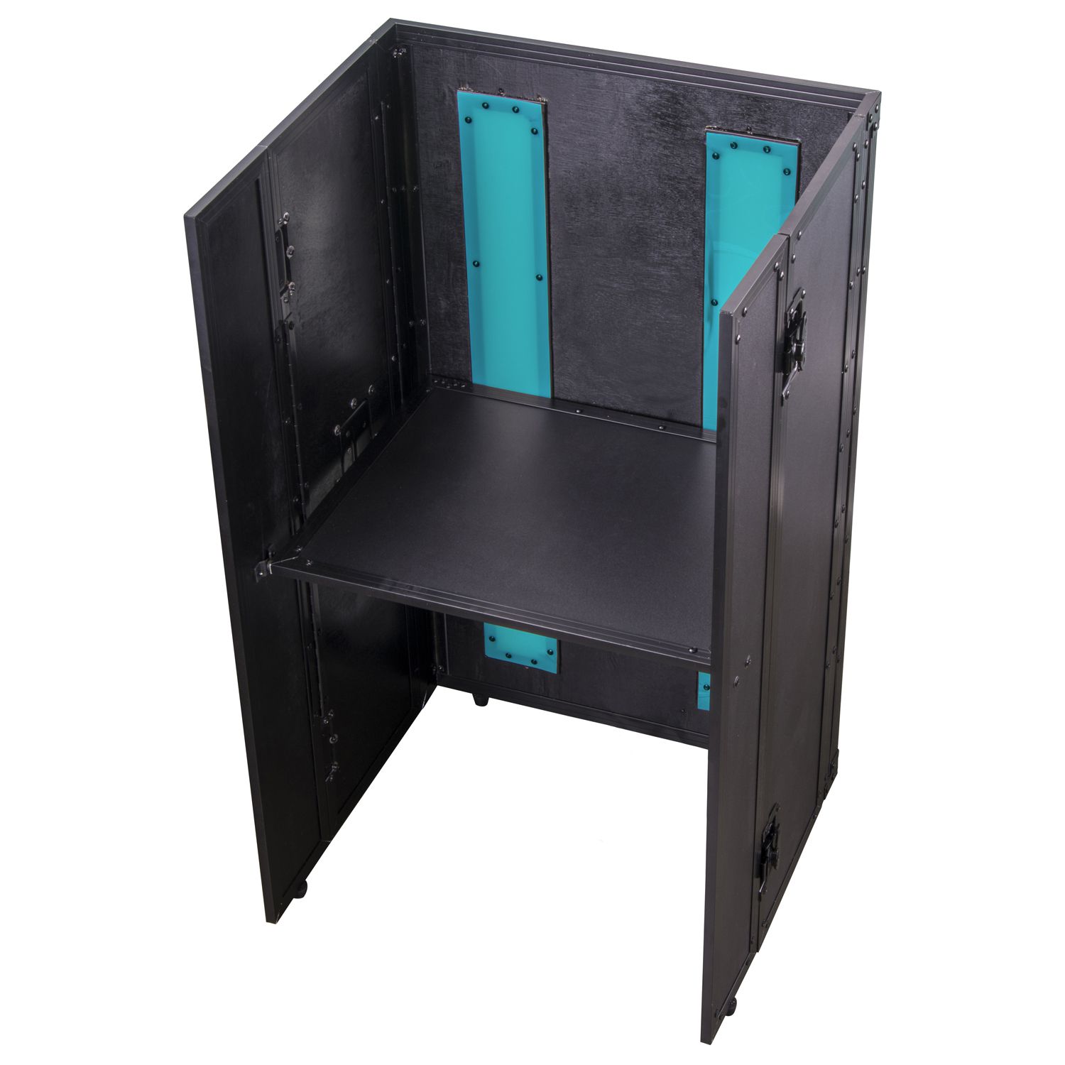 21" Wide x 36" Tall DJ Fold-out Stand with LED Panel - Image 5