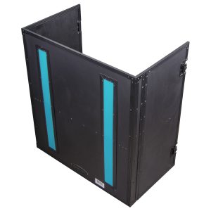 33" Wide x 36" Tall DJ Fold-out Stand with LED Panel