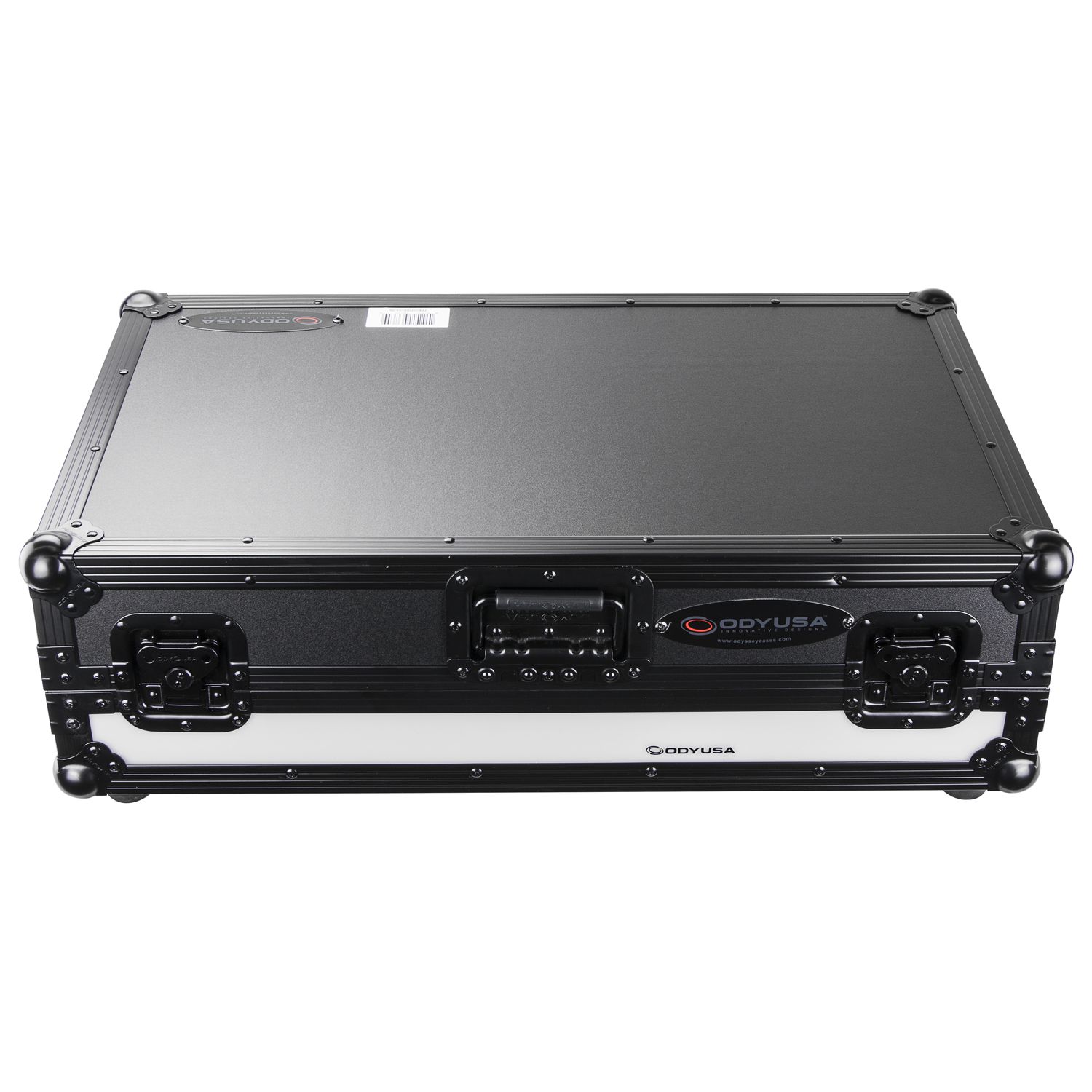 Black Pioneer DDJ-SX / DDJ-SX2 Case with 1U Rack Space LED panel and Glide Platform - Image 10