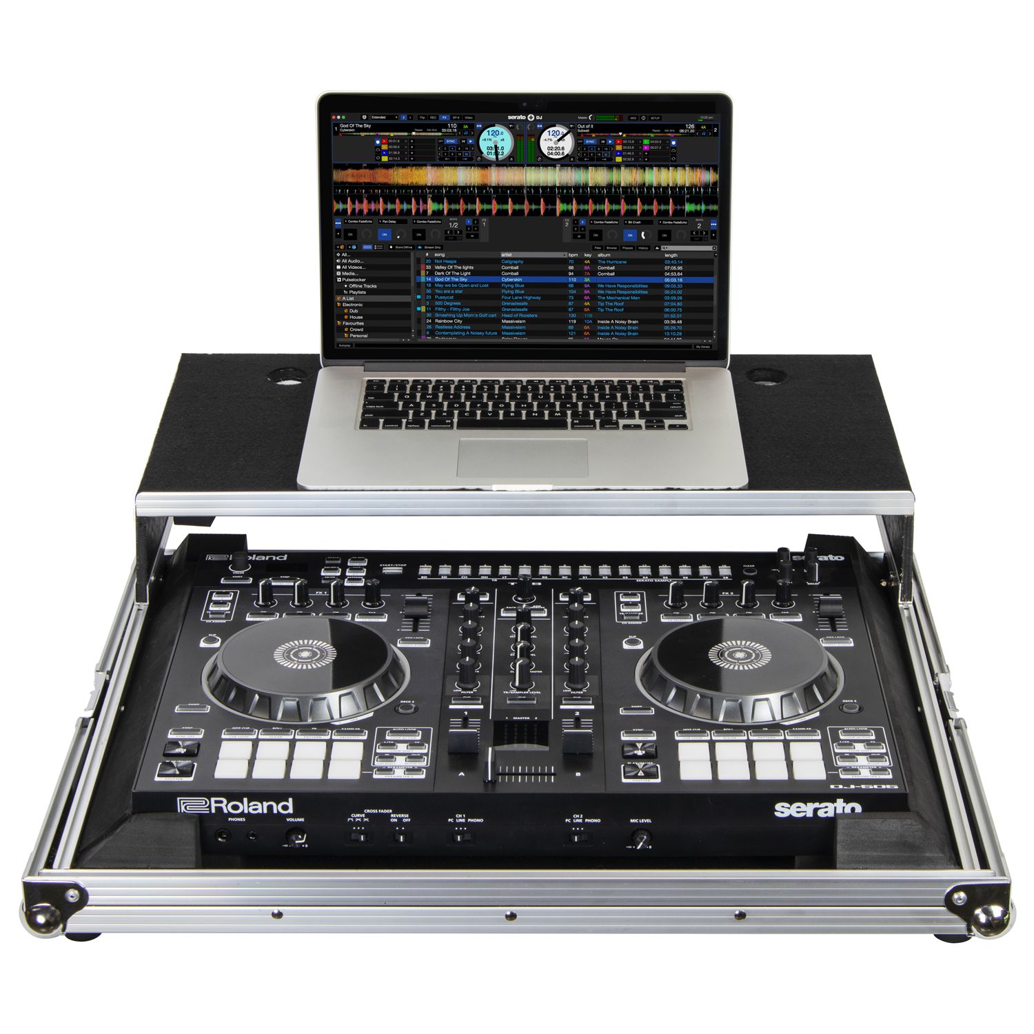 Low Profile Roland DJ-505 Case with Glide Platform - Image 2