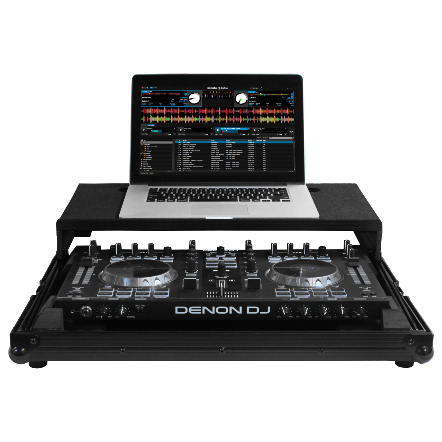 Black Denon DN-MC4000 Case with Glide Platform - Image 2
