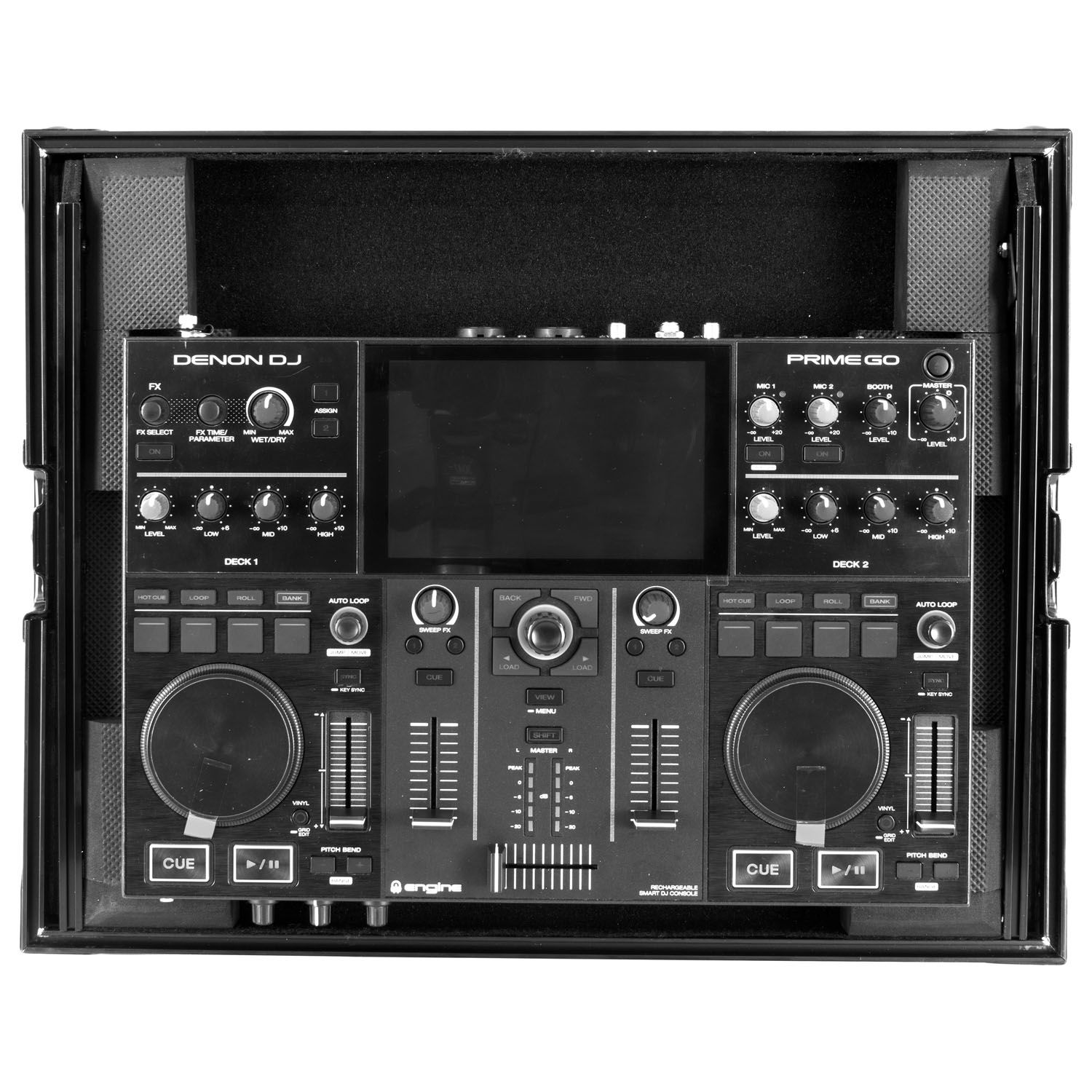 Denon DJ Prime GO Black Label Case with Glide Style Laptop Platform - Image 3