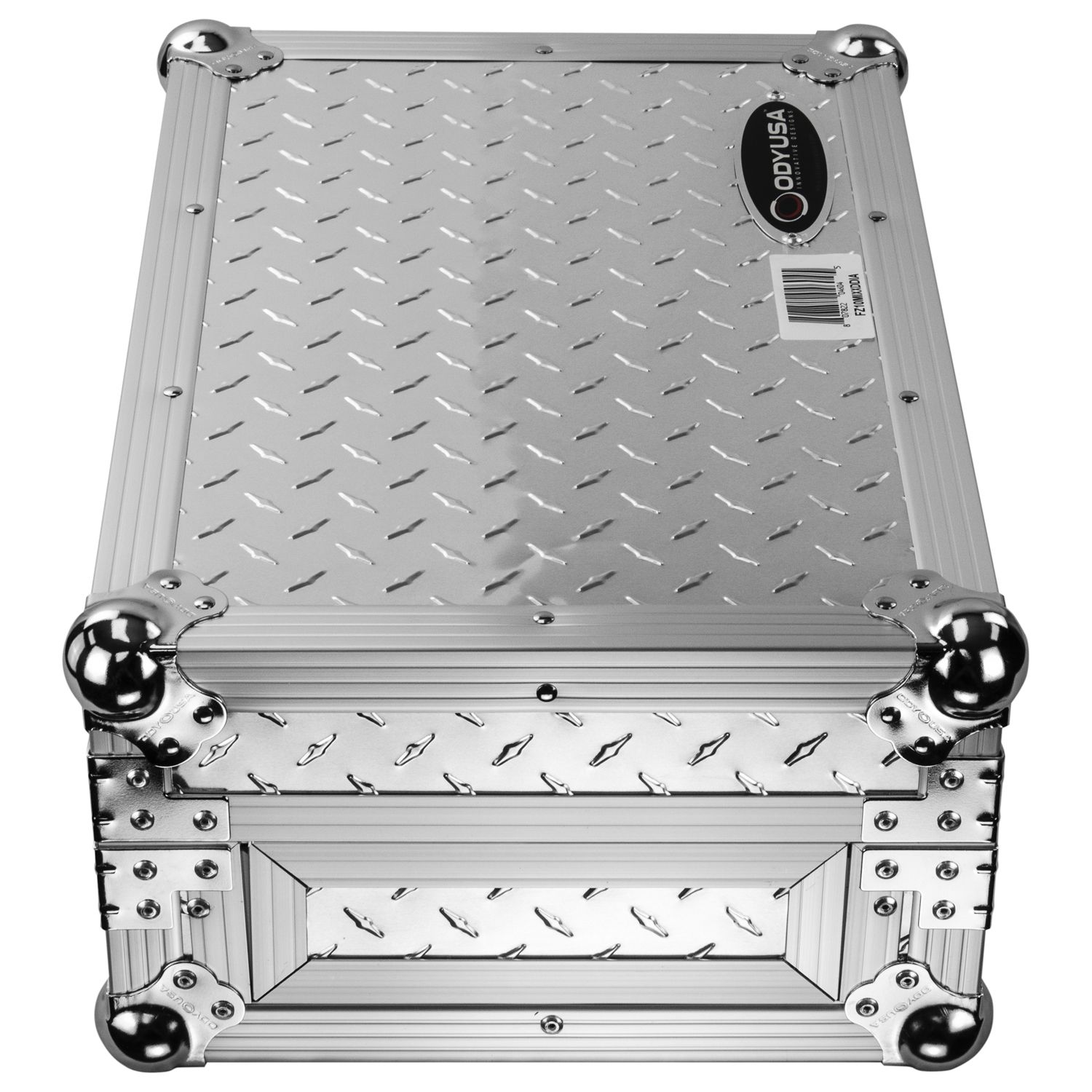 Universal 10-inch Format Extra Deep Silver Diamond Plated DJ Mixer Case - Image 11