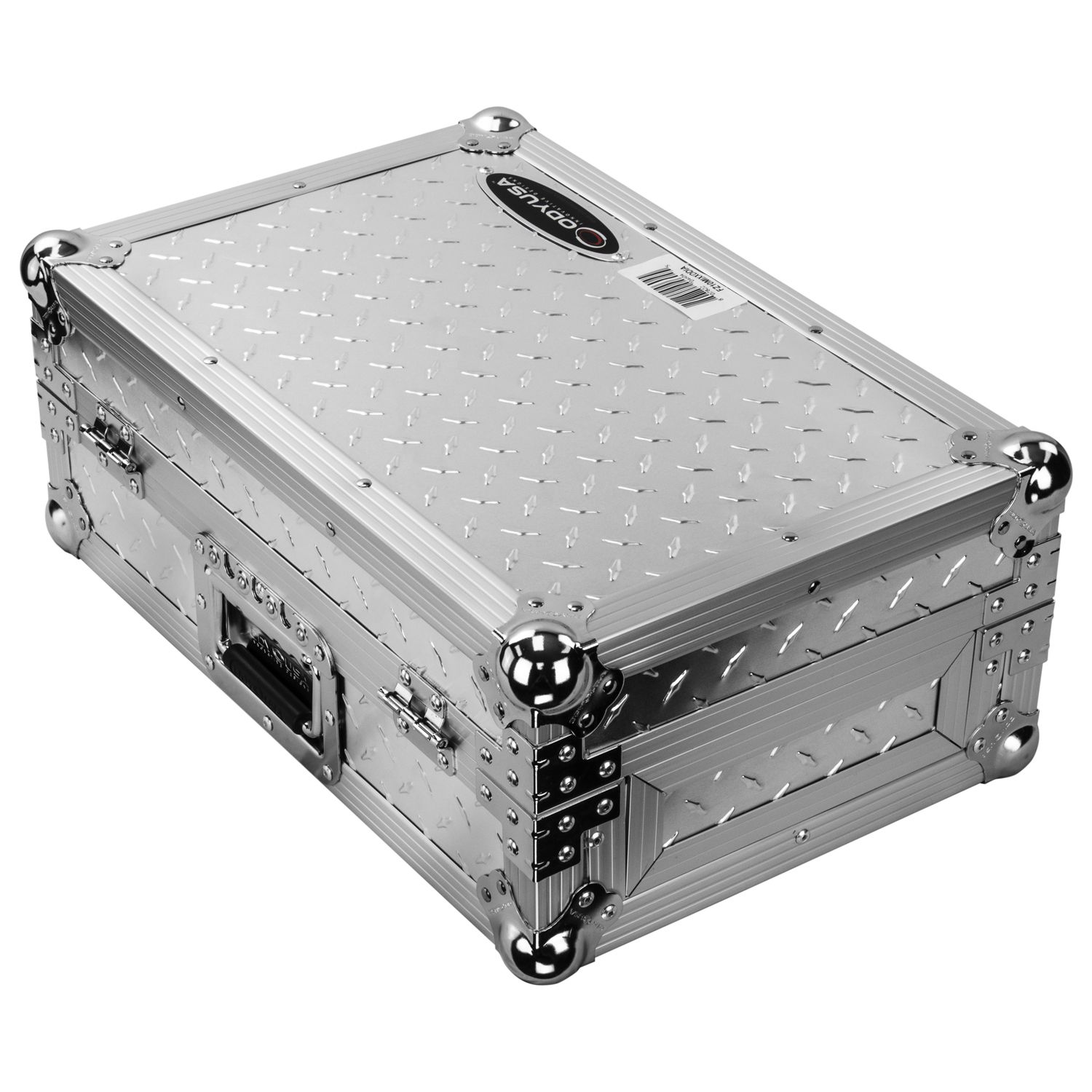 Universal 10-inch Format Extra Deep Silver Diamond Plated DJ Mixer Case - Image 12
