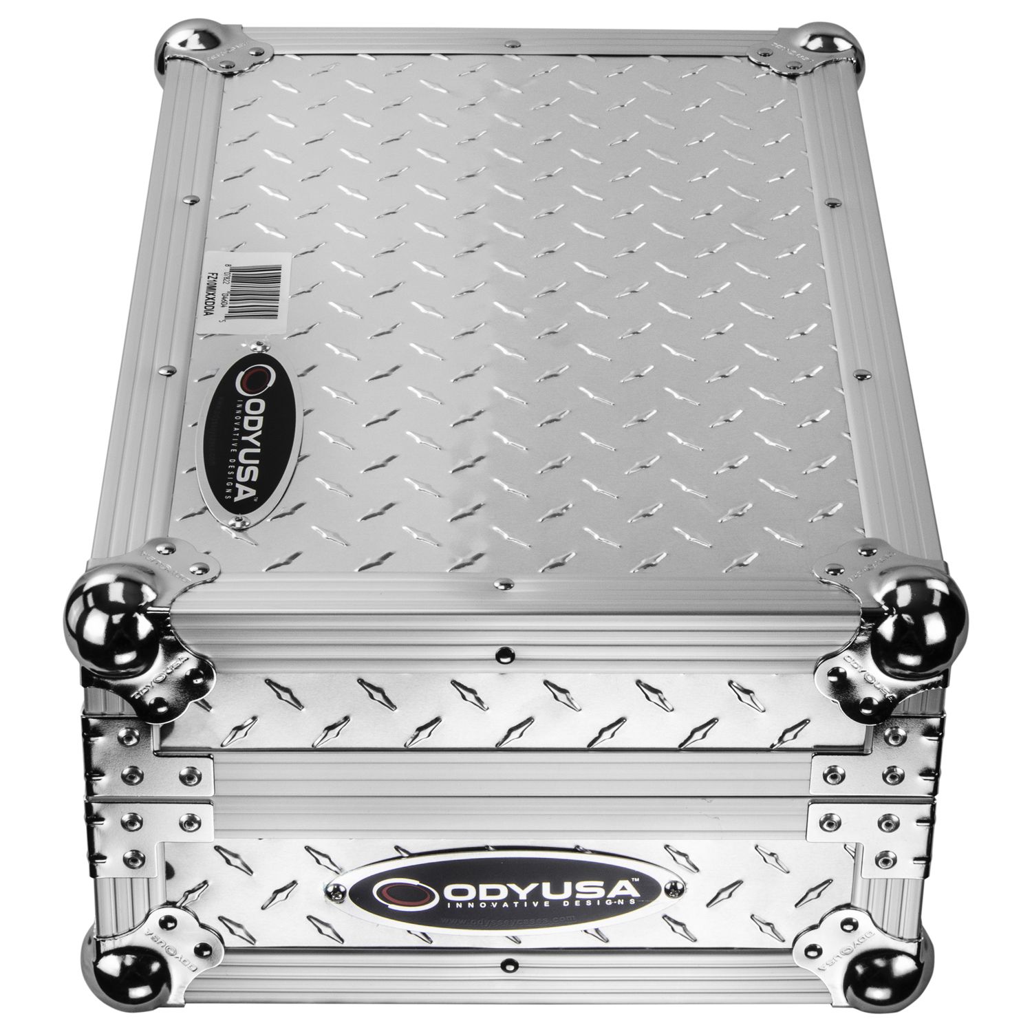 Universal 10-inch Format Extra Deep Silver Diamond Plated DJ Mixer Case - Image 14