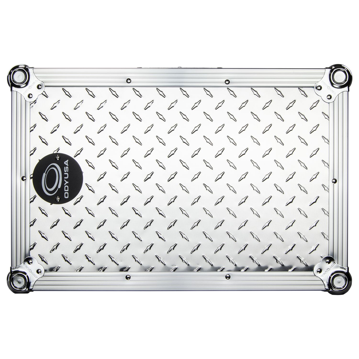 Universal 10-inch Format Extra Deep Silver Diamond Plated DJ Mixer Case - Image 16