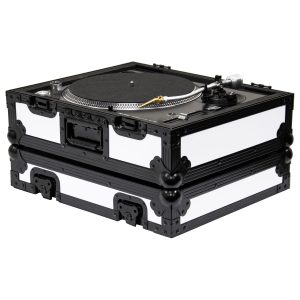 Odyssey DESIGNER DJ™ Universal Shadow Trim White Turntable Flight Case