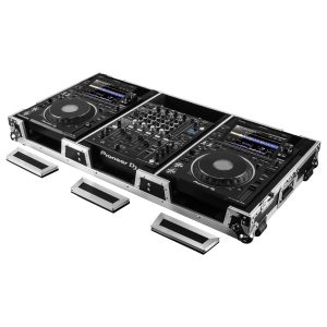 Extra Deep DJ Coffin Case for 12" Format DJ Mixer and Two Media Players