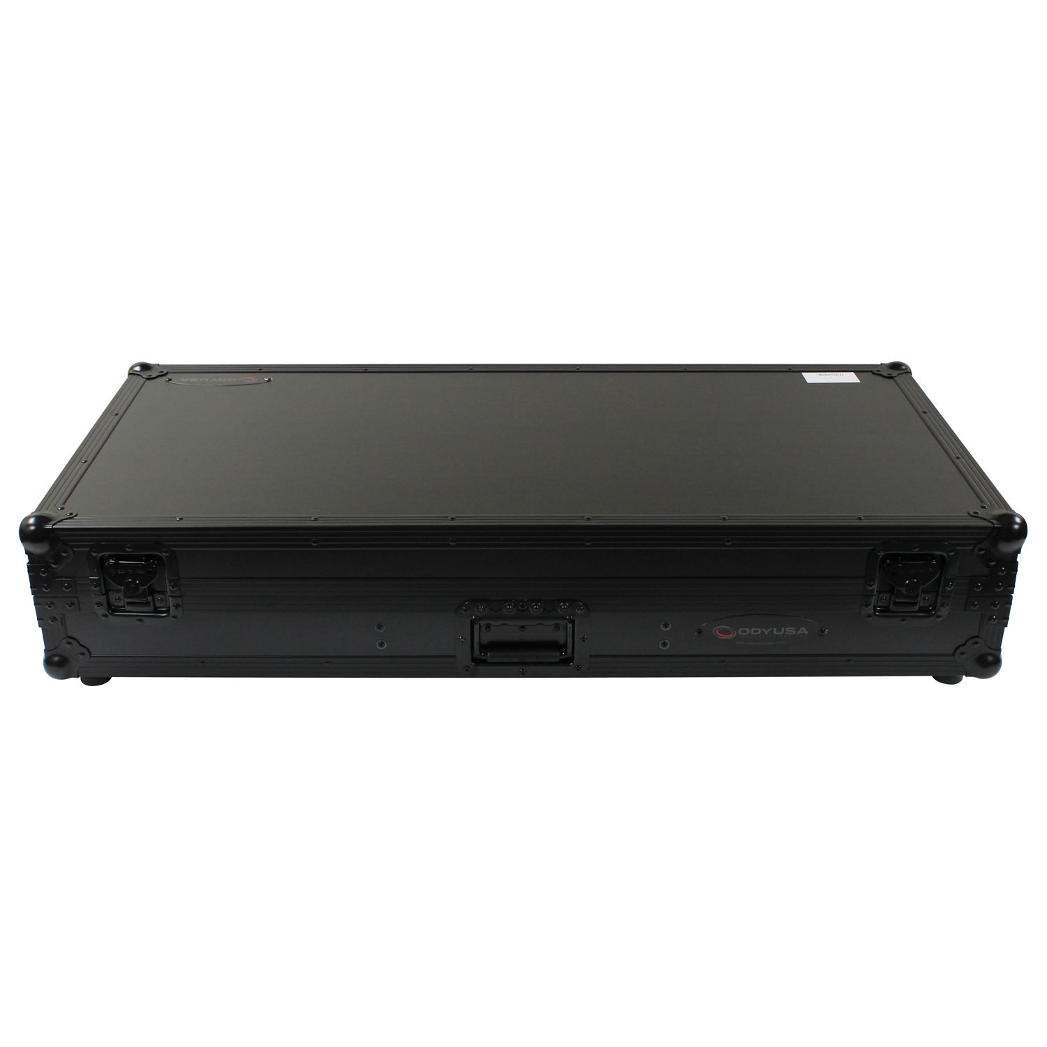 Black 12" Format DJ Mixer and Two Large Format Media Players Coffin Flight Case with Extra Deep Rear Compartment - Image 7