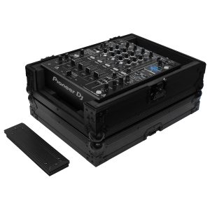 Odyssey Universal Black 12" Format DJ Mixer Flight Case with Extra Deep Rear Cable Compartment