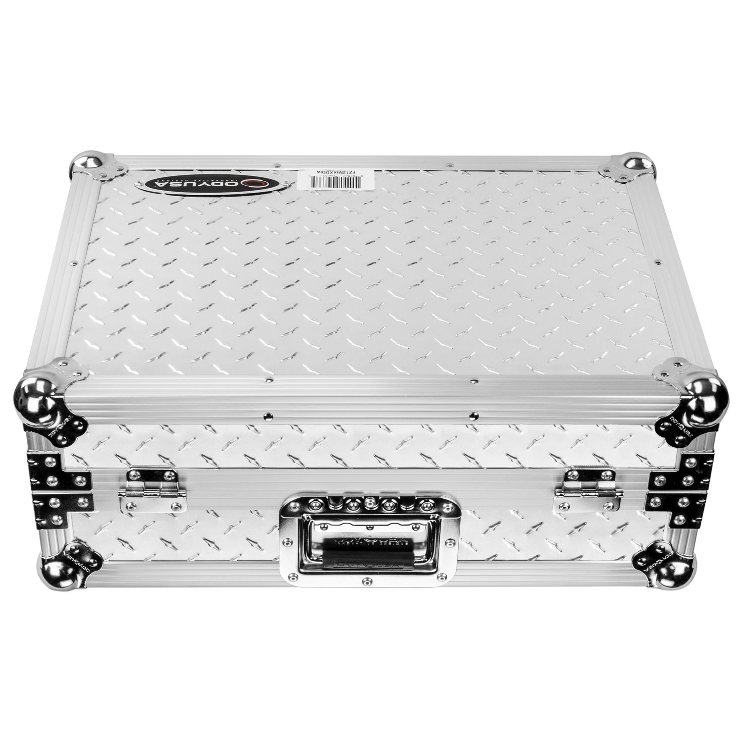Odyssey Universal 12" Format Silver Diamond Plated DJ Mixer Case with Extra Deep Rear Cable Compartment - Image 11