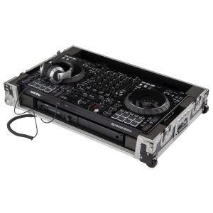 Odyssey DDJ-FLX10 1U Flight Case with Corner Wheels