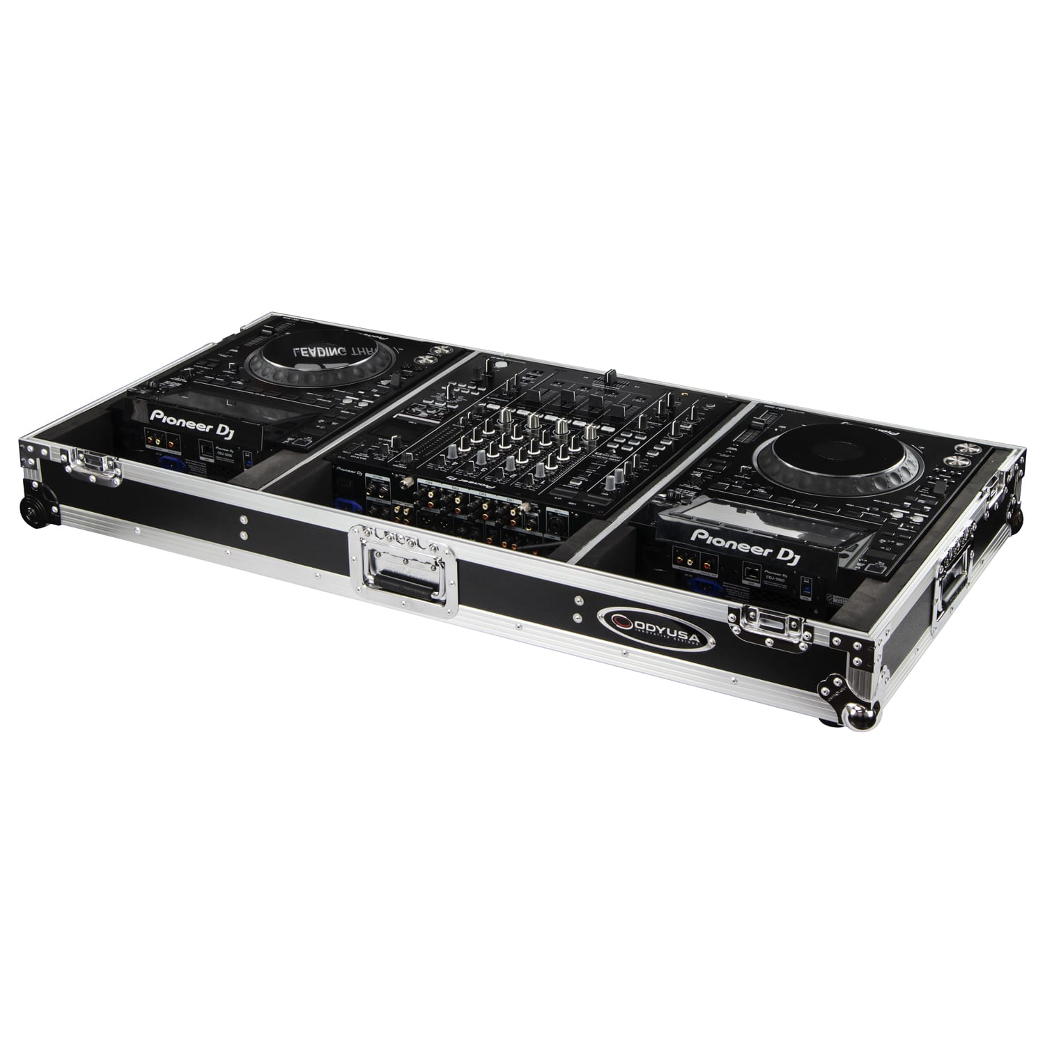 Odyssey DJ Coffin Flight Case with Wheels for DJM-A9 and CDJ-3000 or Similar Size Gear - Image 2