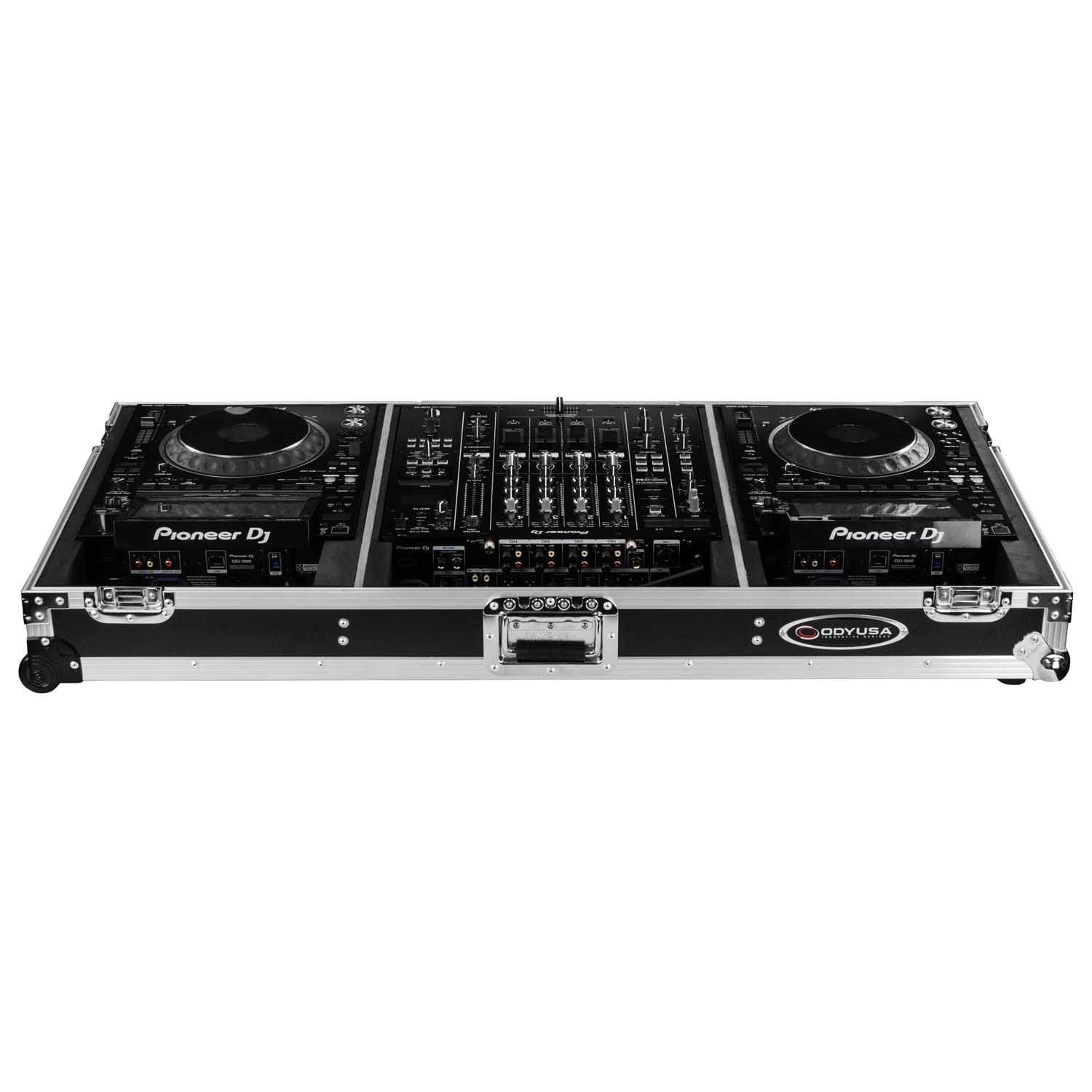 Odyssey DJ Coffin Flight Case with Wheels for DJM-A9 and CDJ-3000 or Similar Size Gear - Image 4
