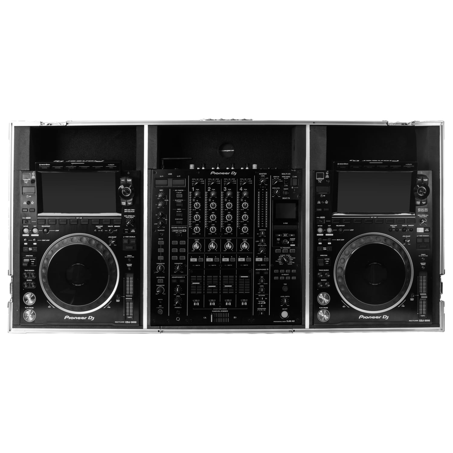 Odyssey DJ Coffin Flight Case with Wheels for DJM-A9 and CDJ-3000 or Similar Size Gear - Image 5