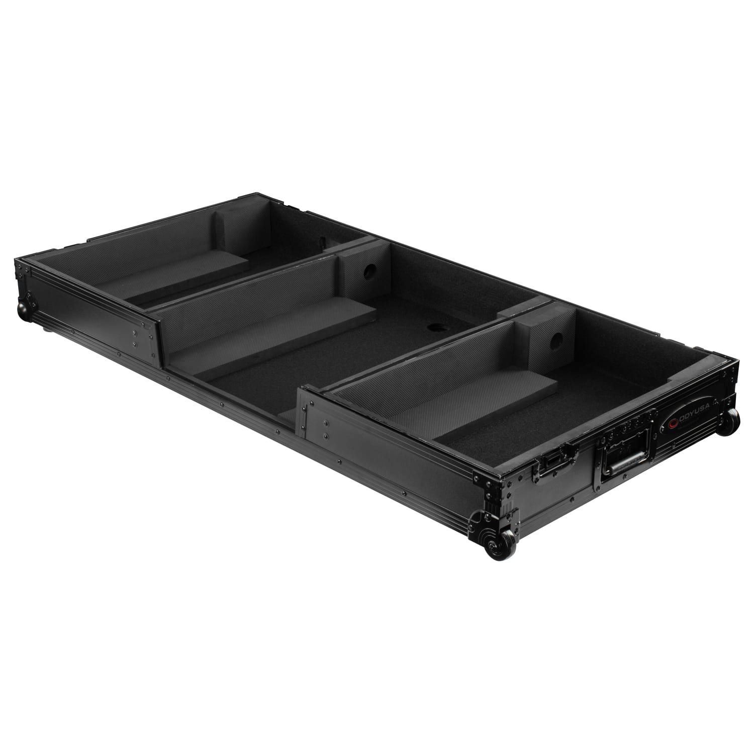 Odyssey Black Label DJ Coffin Flight Case with Wheels for DJM-A9 and CDJ-3000 or Similar Size Gear - Image 3