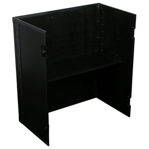 33" Wide x 36" Tall Black DJ Fold-out Stand