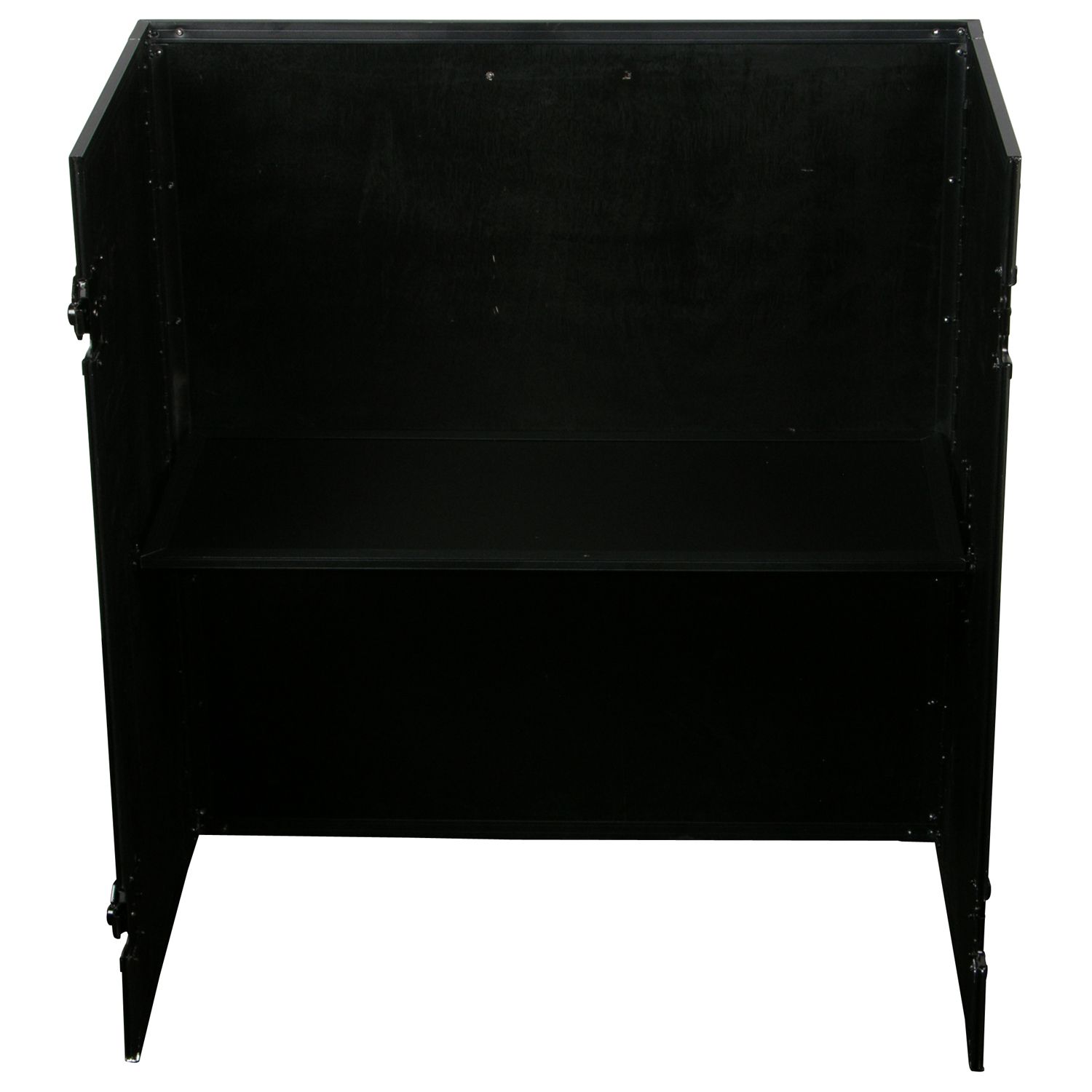 33" Wide x 36" Tall Black DJ Fold-out Stand - Image 2