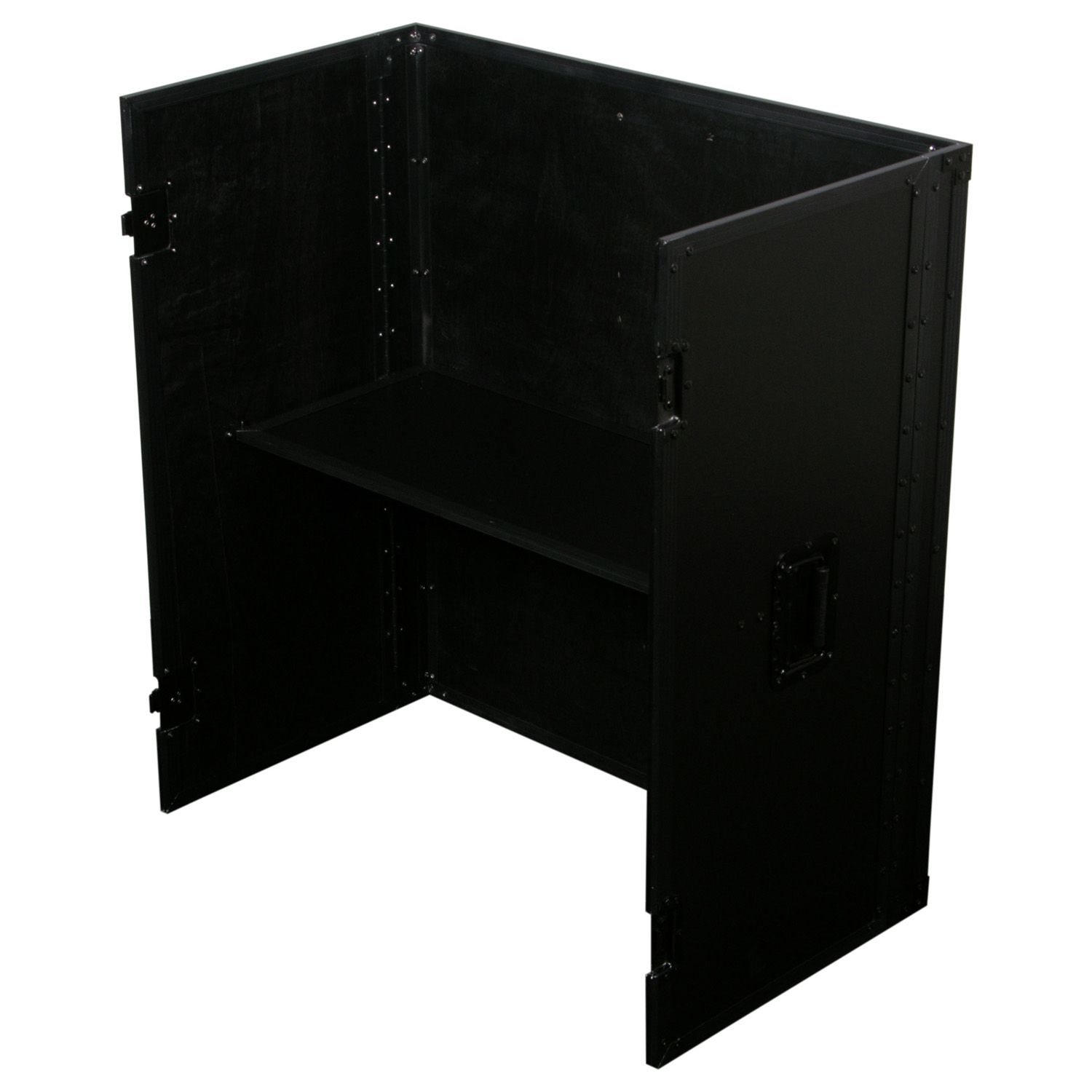 33" Wide x 36" Tall Black DJ Fold-out Stand - Image 3