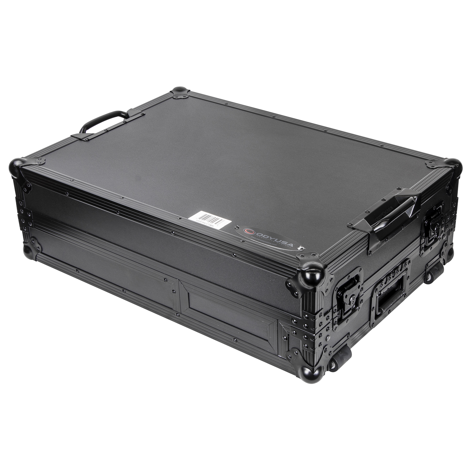 Black Reversible Compact Rane Twelve and Rane Seventy / Seventy-Two Battle DJ Coffin Flight Case with Glide Platform - Image 12