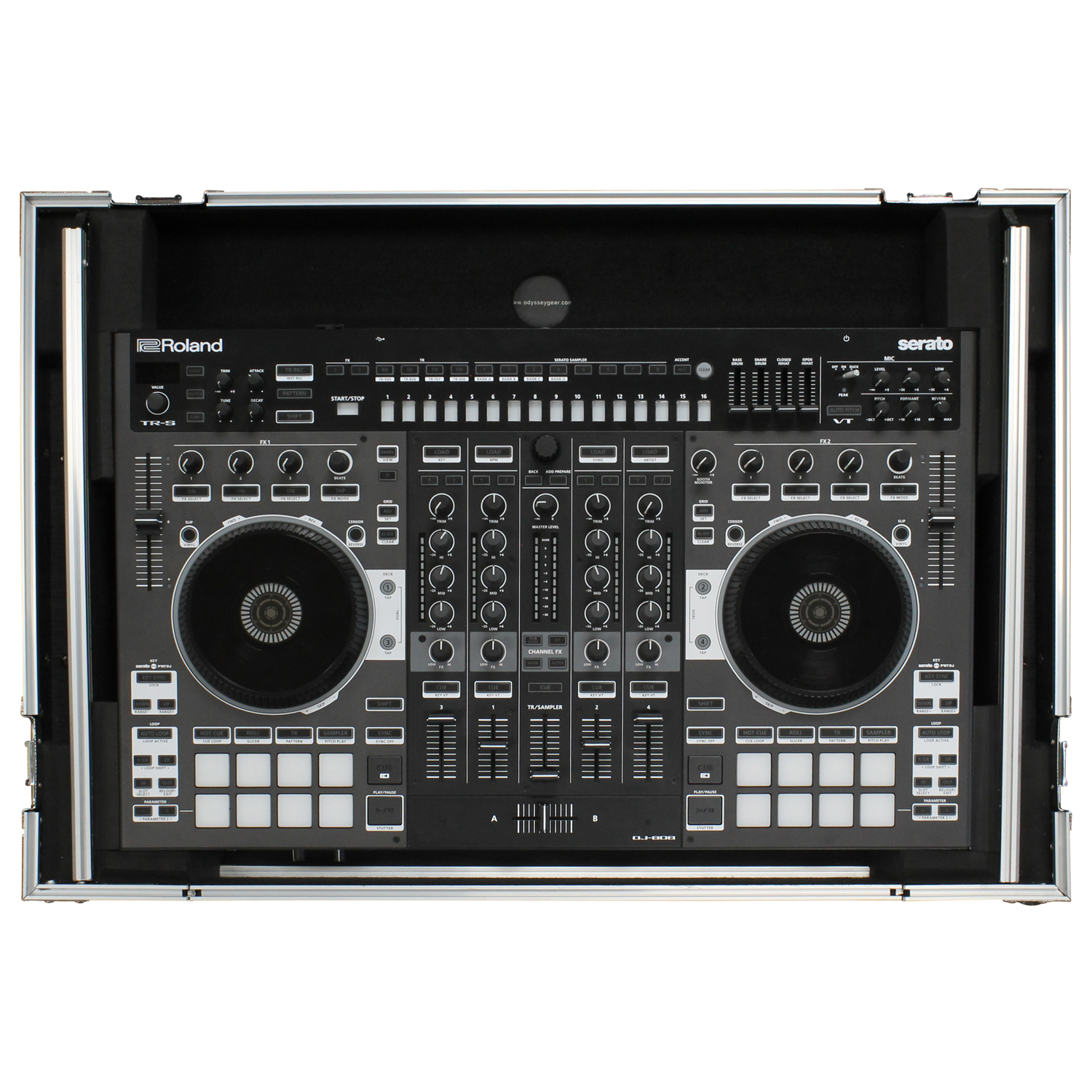 Roland DJ-808 Flight Case with Angle Glide Platform - Image 2