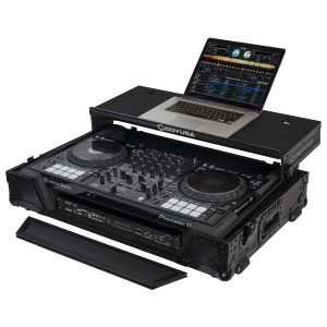 Pioneer DDJ-1000 / DDJ-1000SRT Case in Black with 1U Rack Space and Patented Glide Platform
