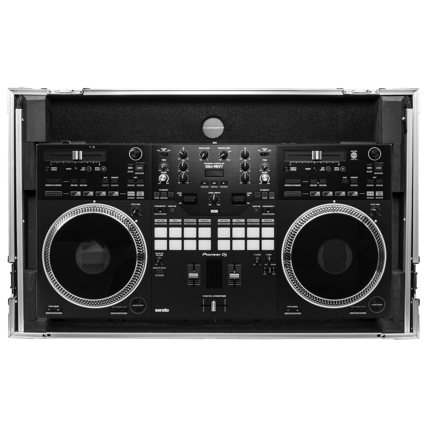 Pioneer DDJ-REV7 Glide Style Flight Case with Wheels and Laptop Platform - Image 5
