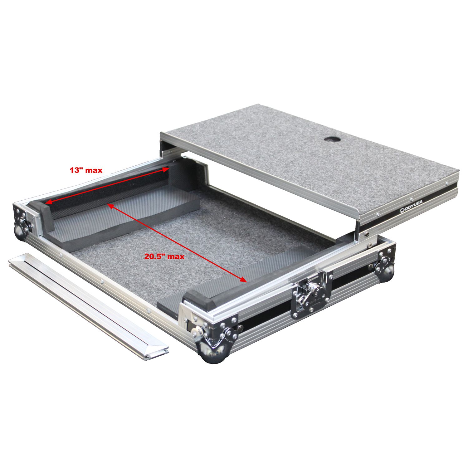 Universal Small / Medium Size DJ Controller Flight Case with Glide Platform - Image 2