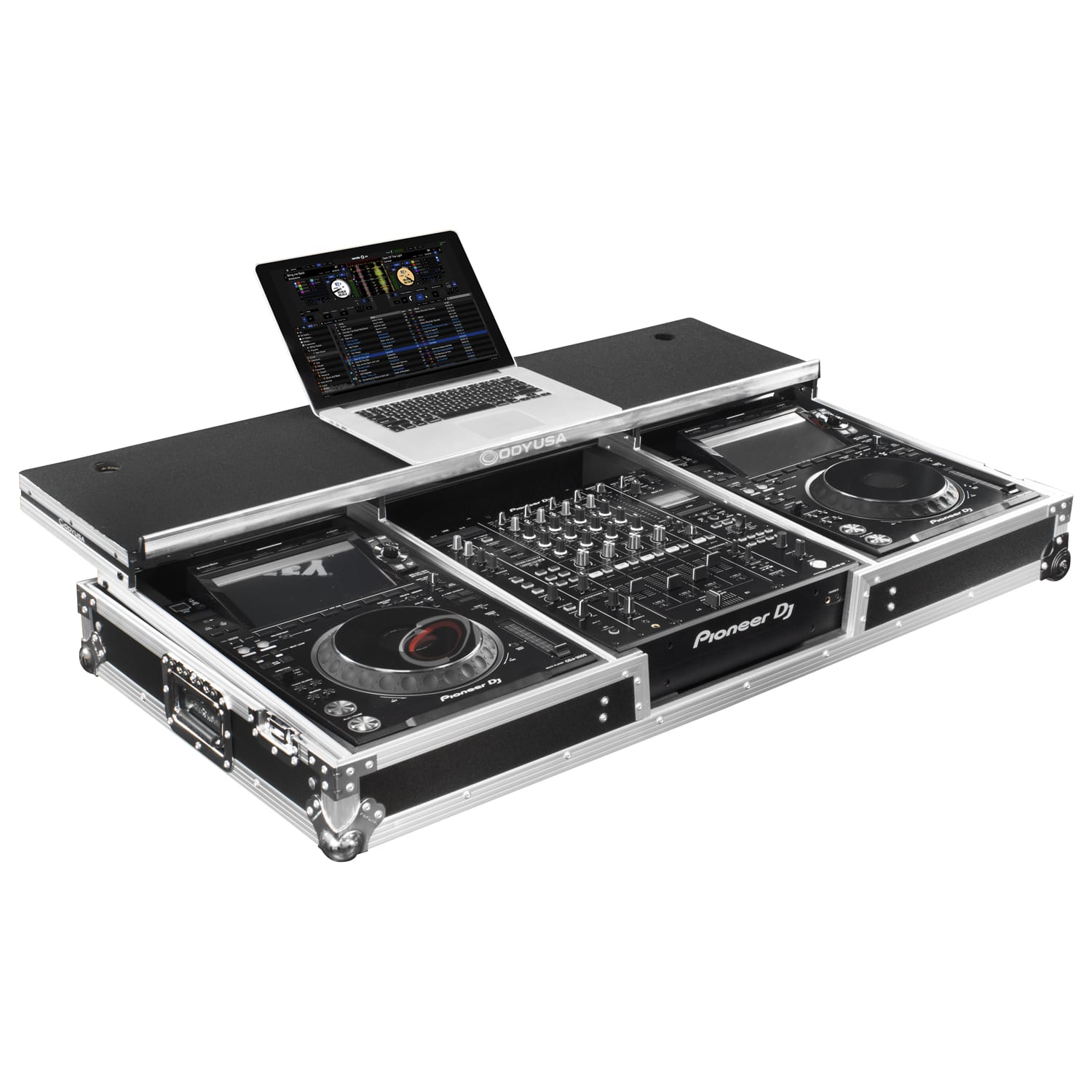 Odyssey Glide Style DJ Coffin Flight Case with Wheels for DJM-A9 and CDJ-3000 or Similar Size Gear - Image 2
