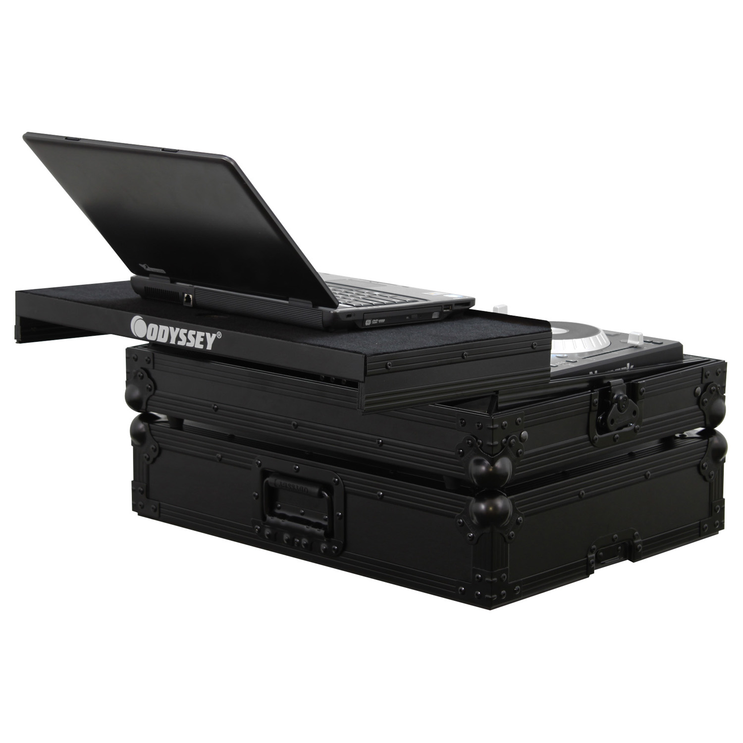 Black Numark Mixdeck Express Flight Case with Glide Platform - Image 2